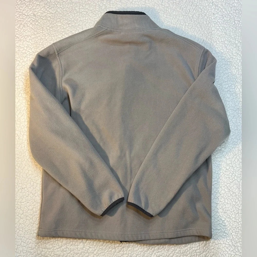 Free Country Men's Grey Fleece Full Zip Jacket Medium
